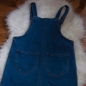 Frank & Oak Denim Overall Mini Dress Size Smal NWT